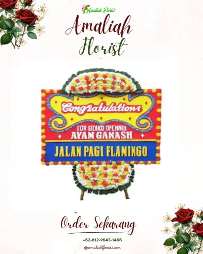 Bunga Papan Congratulation di Namo Gajah
